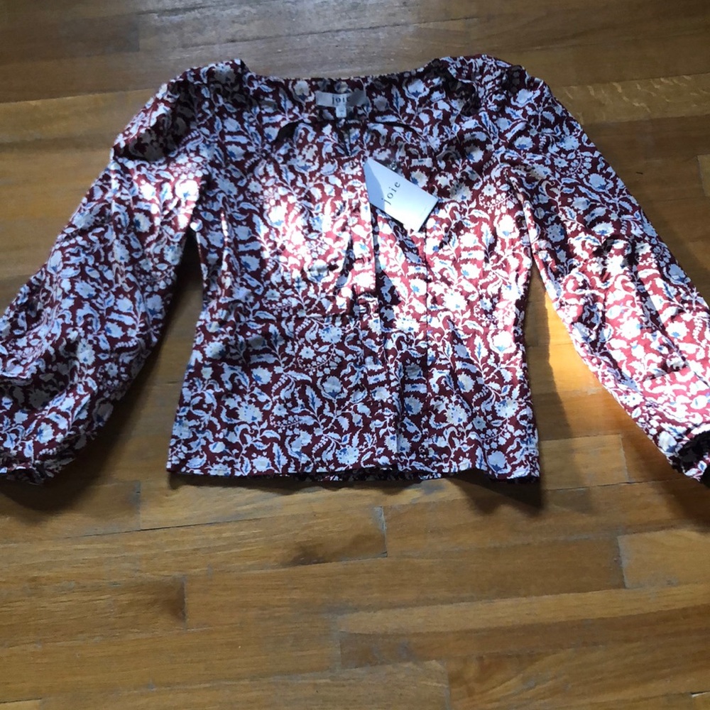 Joie. Square neck cotton top M